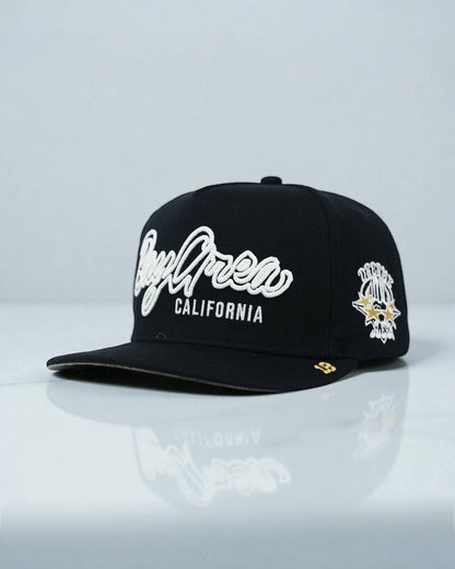 OG BA: From the Bay to the World Snapback (Black Acrylic Wool) - AVBL MRKT (1)