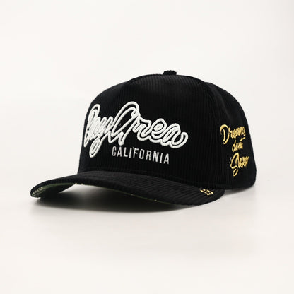 OG BA: From the Bay to the World Snapback (Black Corduroy) - AVBL MRKT (1)