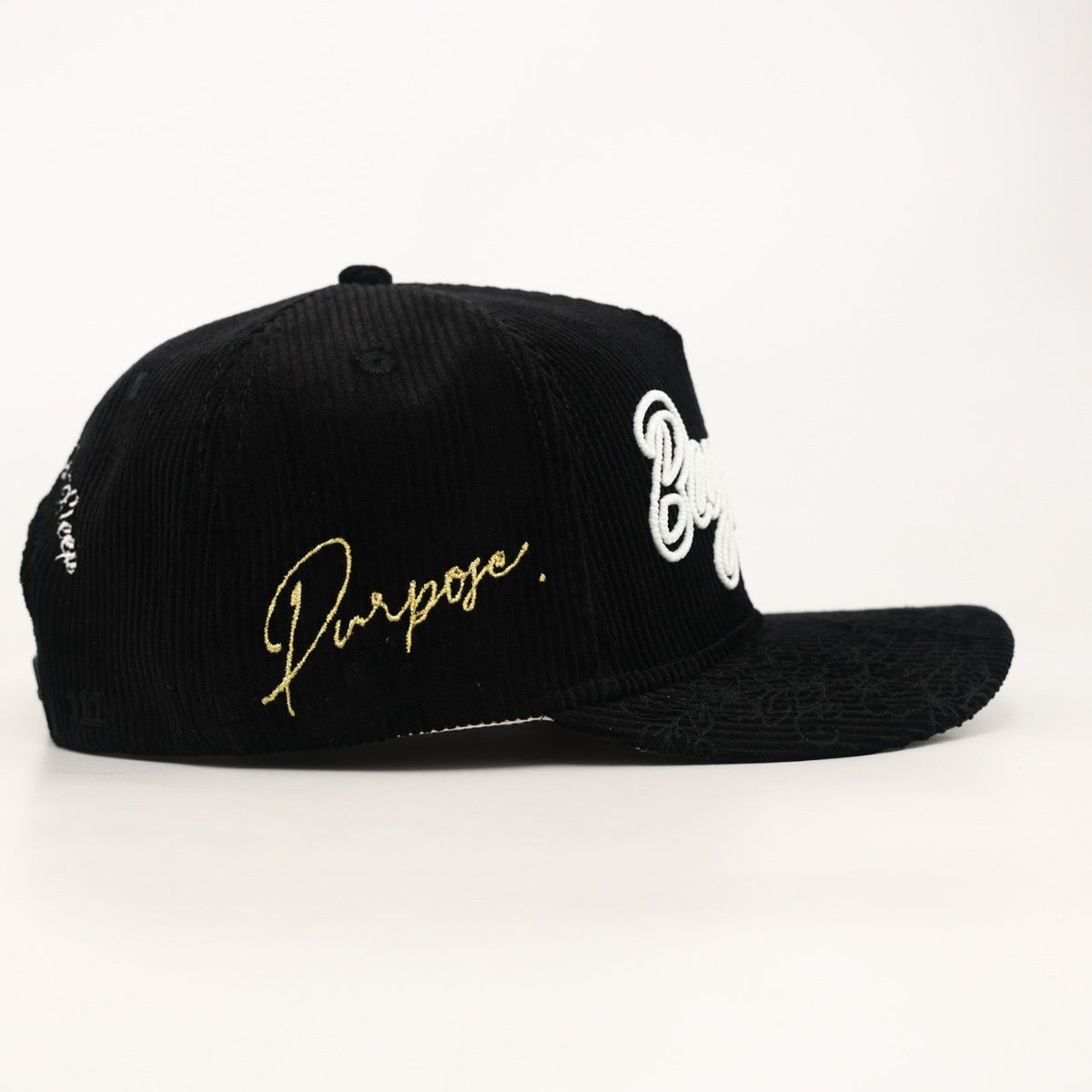 OG BA: From the Bay to the World Snapback (Black Corduroy) - AVBL MRKT (5)