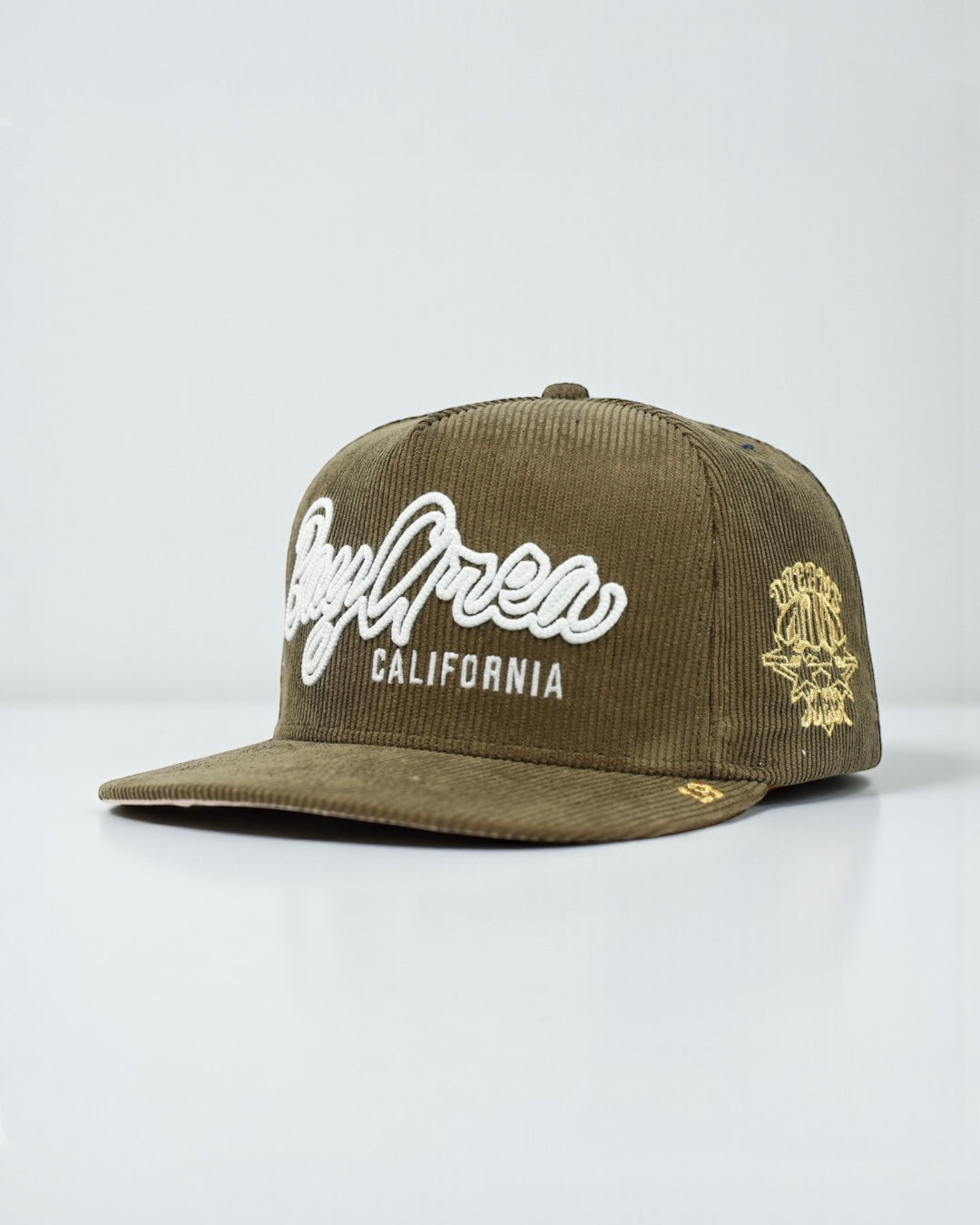 OG BA: From the Bay to the World Snapback (Olive Corduroy) - AVBL MRKT (1)