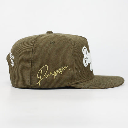 OG BA: From the Bay to the World Snapback (Olive Corduroy) - AVBL MRKT (5)