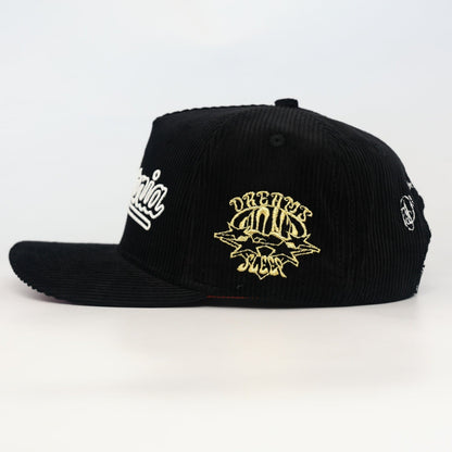 OG CA: Dreams on the West Snapback (Black Corduroy) - AVBL MRKT (3)