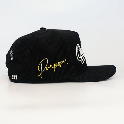 OG CA: Dreams on the West Snapback (Black Corduroy) - AVBL MRKT (5)