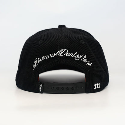 OG CA: Dreams on the West Snapback (Black Corduroy) - AVBL MRKT (6)