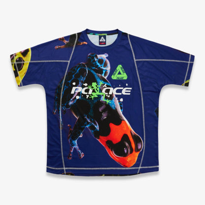 Palace 'Frogger' Tech Jersey Blue Frog (FW25) [P29ES026] Casual Fashion Tee T-Shirt Top for Unisex Adult Mens Hypebeast - AVBL MRKT (1)
