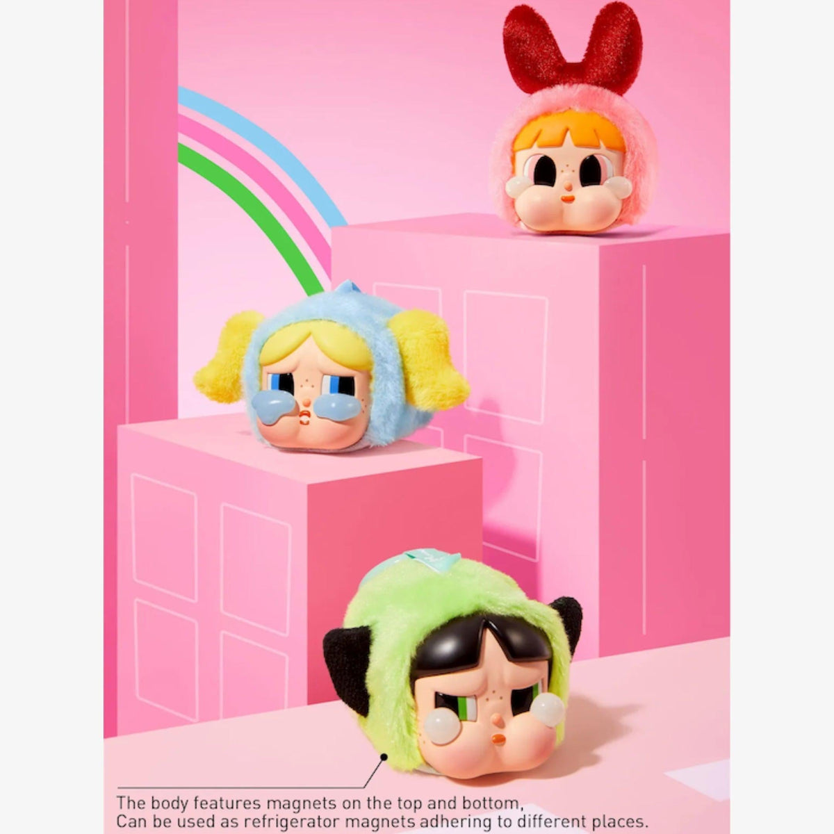 Pop Mart CRYBABY x The Powerpuff Girls Vinyl Face Plush Pendant (Single Blind Box) - AVBL MRKT (11)