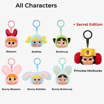 Pop Mart CRYBABY x The Powerpuff Girls Vinyl Face Plush Pendant (Single Blind Box) - AVBL MRKT (2)