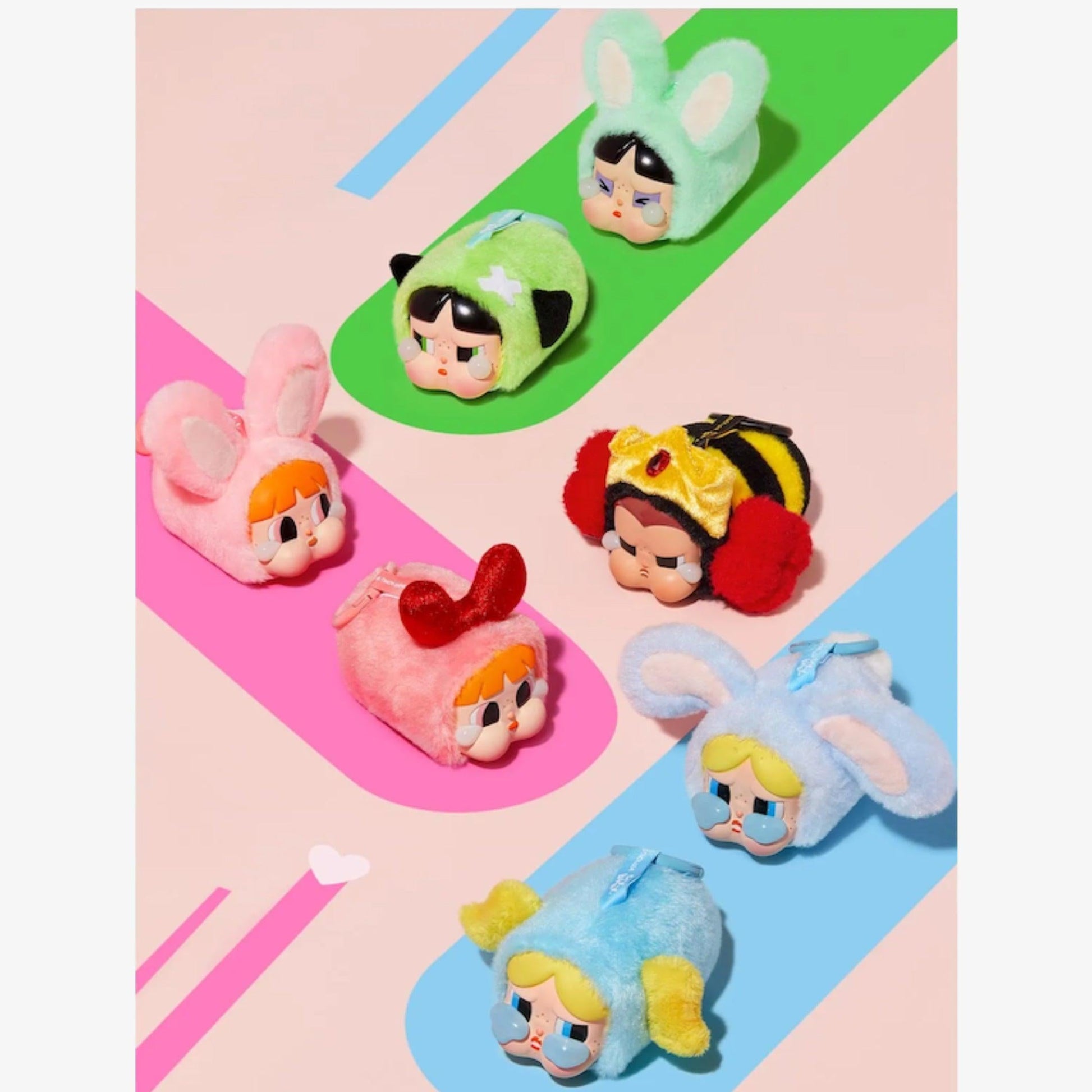 Pop Mart CRYBABY x The Powerpuff Girls Vinyl Face Plush Pendant (Single Blind Box) Fashion Collectible Toy for Unisex Kids GS Youth Baby Toddler Adult Womens Hypebeast - AVBL MRKT (14)