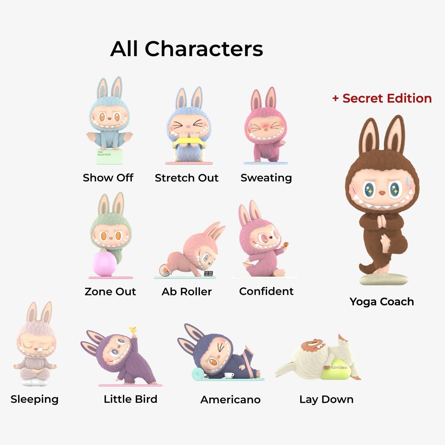 Pop Mart Labubu The Monsters Lazy Yoga Series Vinyl Figure (Sealed Case of 10 Blind Boxes) Fashion Collectible Toy for Unisex Kids GS Youth Baby Toddler Adult Womens Hypebeast - AVBL MRKT (5)