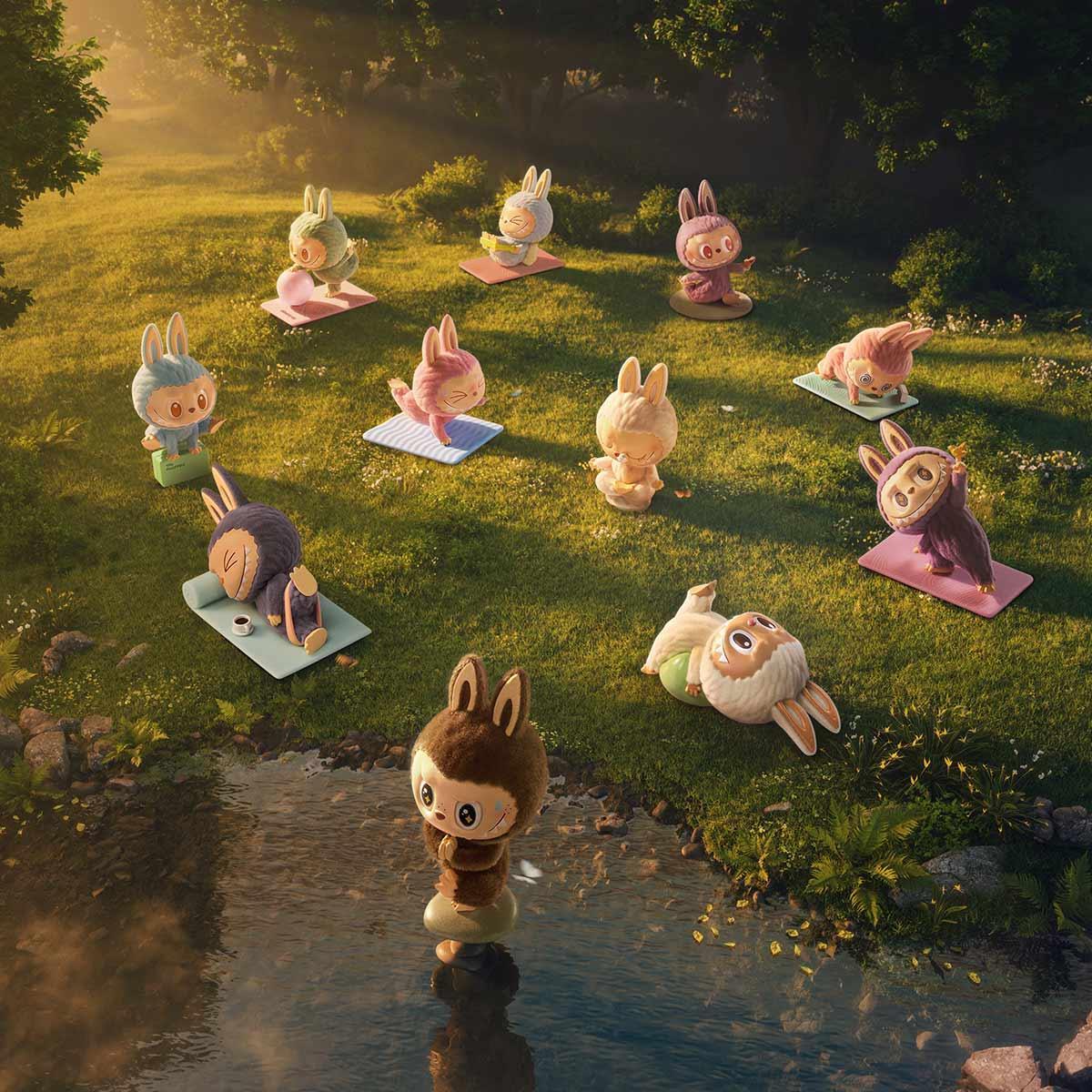 Pop Mart Labubu The Monsters Lazy Yoga Series Vinyl Figure (Single Blind Box) Fashion Collectible Toy for Unisex Kids GS Youth Baby Toddler Adult Womens Hypebeast - AVBL MRKT (17)