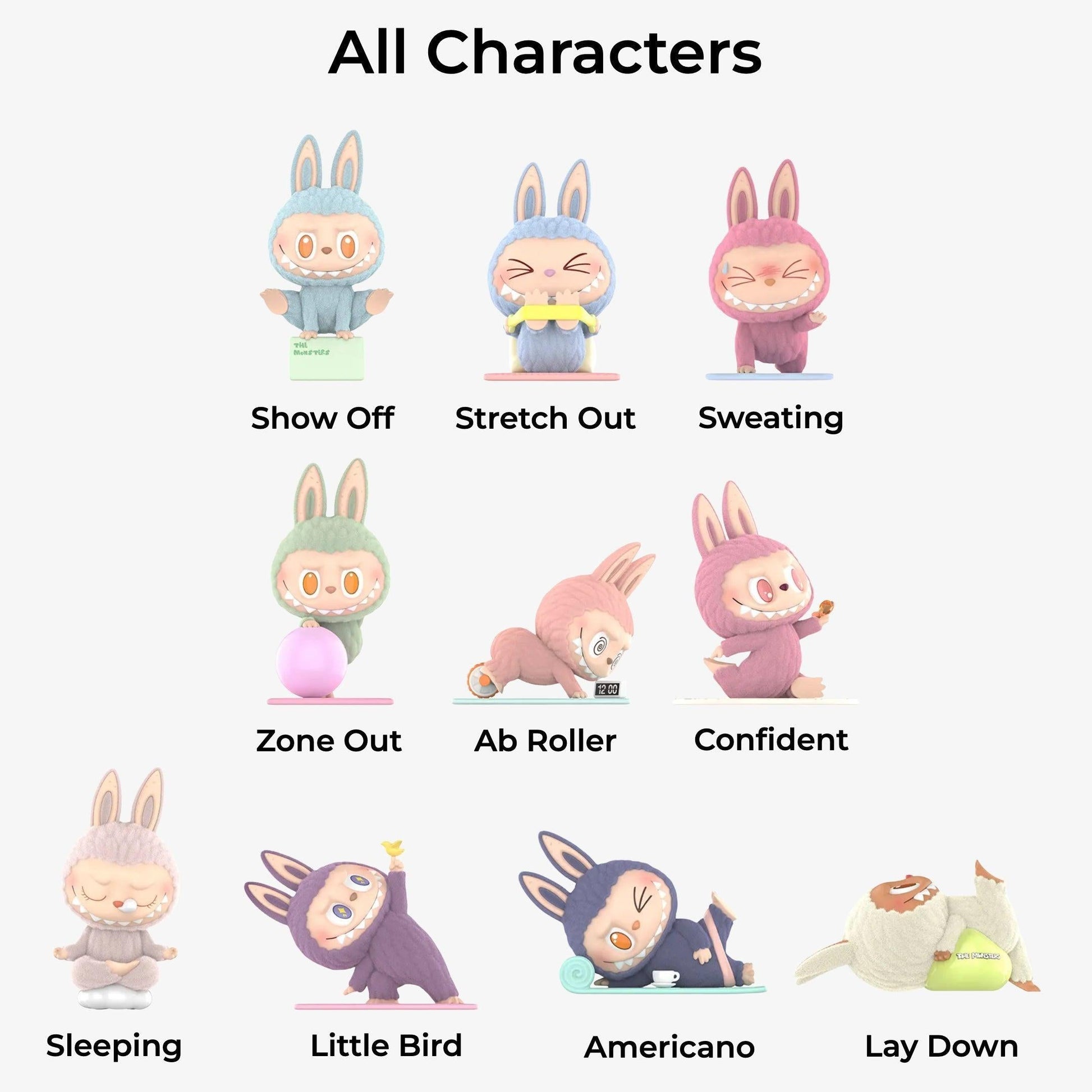 Pop Mart Labubu The Monsters Lazy Yoga Series Vinyl Figure (Single Blind Box) Fashion Collectible Toy for Unisex Kids GS Youth Baby Toddler Adult Womens Hypebeast - AVBL MRKT (2)