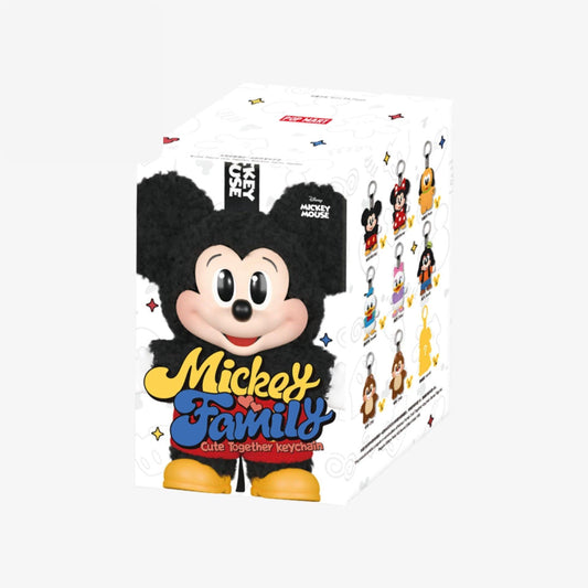 Pop Mart x Disney Mickey Family Cute Together Series Vinyl Face Plush Keychain (Single Blind Box) Fashion Collectible Toy for Unisex Kids GS Youth Baby Toddler Adult Womens Hypebeast - AVBL MRKT (1)