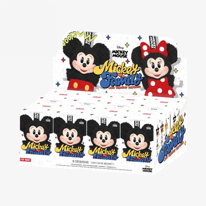 Pop Mart x Disney Mickey Family Cute Together Series Vinyl Face Plush Keychain (Single Blind Box) Fashion Collectible Toy for Unisex Kids GS Youth Baby Toddler Adult Womens Hypebeast - AVBL MRKT (2)