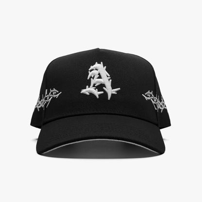 Prestige Collection “A” THORNS SNAPBACK - BLACK EDITION - AVBL MRKT (2)