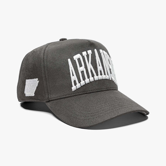 Prestige Collection ARKANSAS SNAPBACK - CHARCOAL SUEDE EDITION - AVBL MRKT (1)