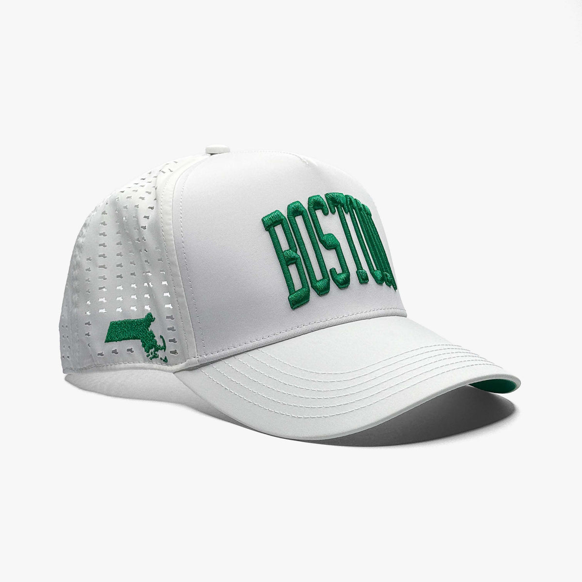 Prestige Collection BOSTON PERFORMANCE SNAPBACK - WHITE/GREEN EDITION (LIMITED) - AVBL MRKT (1)