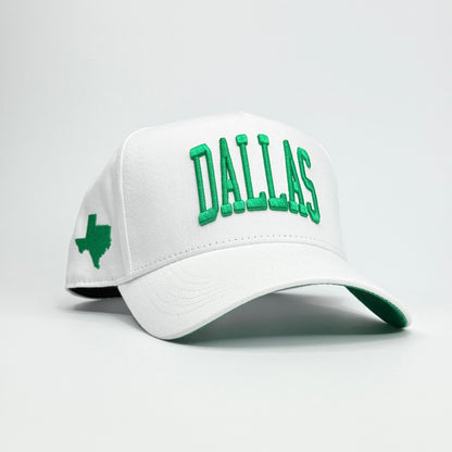 Prestige Collection DALLAS SNAPBACK - WHITE/GREEN EDITION (LIMITED) - AVBL MRKT (1)