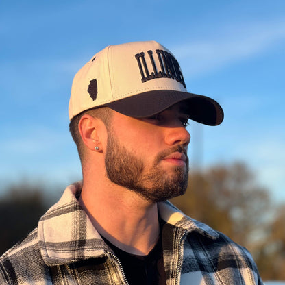 Prestige Collection ILLINOIS SNAPBACK - OFF WHITE EDITION - AVBL MRKT (6)