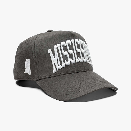 Prestige Collection MISSISSIPPI SNAPBACK - CHARCOAL SUEDE EDITION - AVBL MRKT (1)