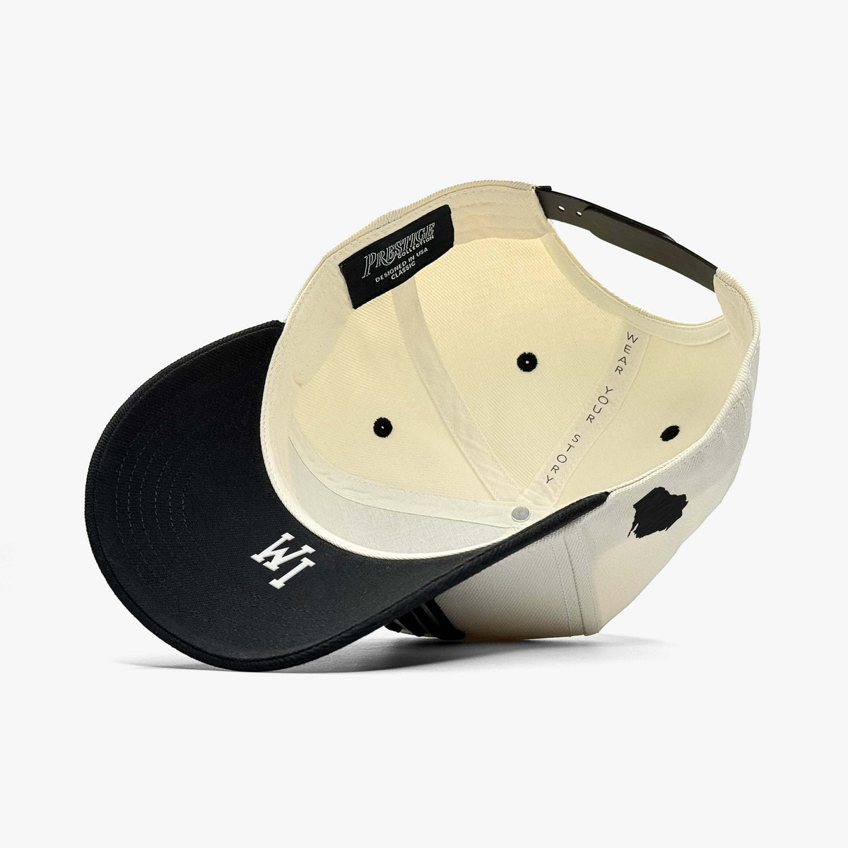 Prestige Collection WISCONSIN SNAPBACK - OFF WHITE EDITION - AVBL MRKT (2)