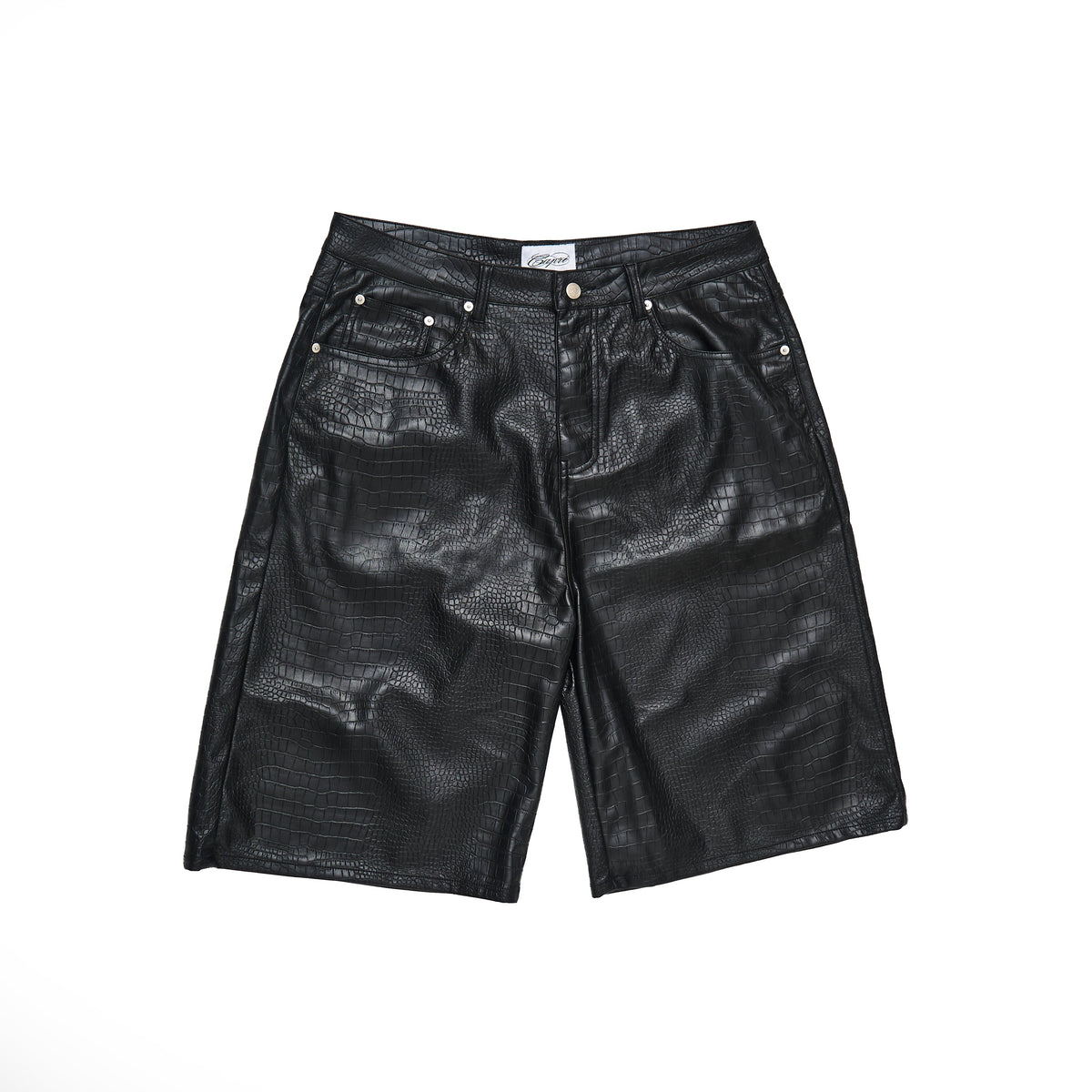 ProjectCapri CAPRI CROC LEATHER JORTS - AVBL MRKT (1)