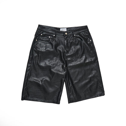 ProjectCapri CAPRI CROC LEATHER JORTS - AVBL MRKT (1)
