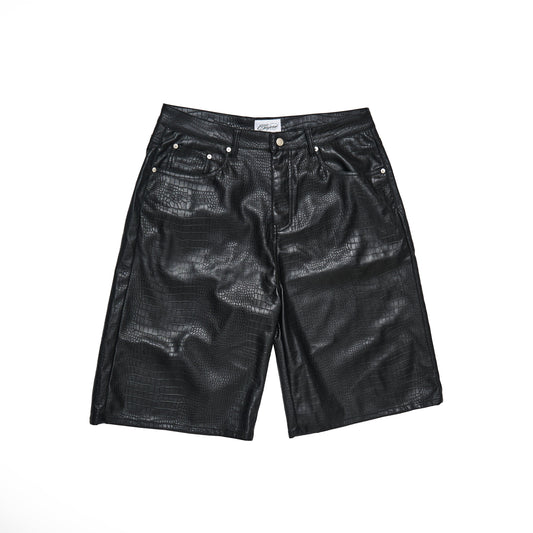 ProjectCapri CAPRI CROC LEATHER JORTS - AVBL MRKT (1)