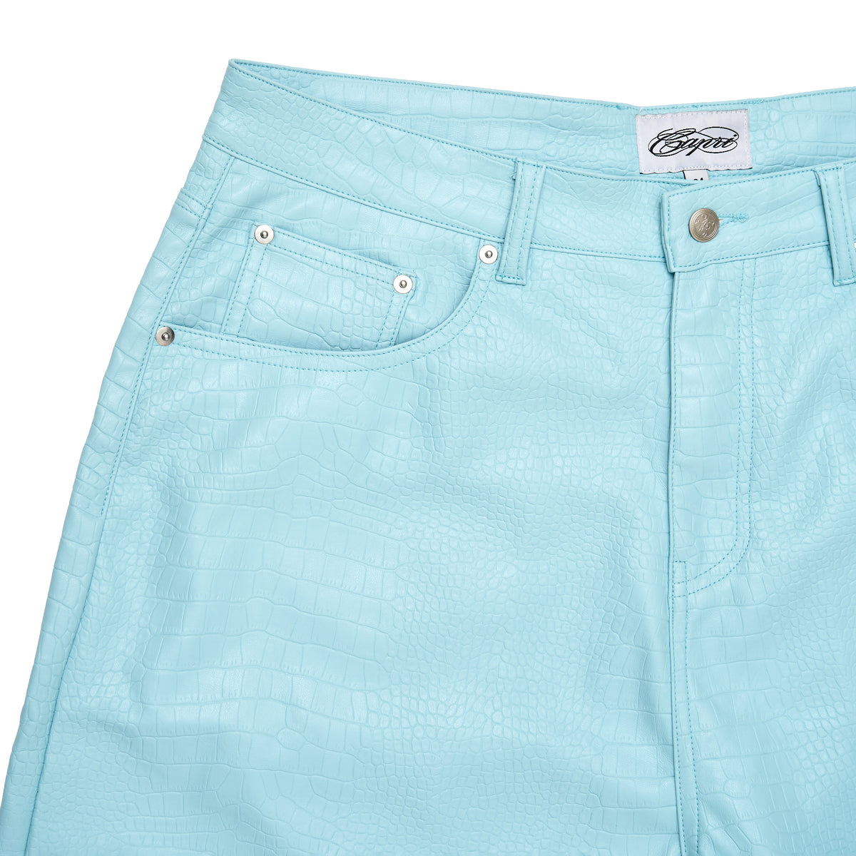 ProjectCapri CAPRI CROC LEATHER JORTS - AVBL MRKT (6)