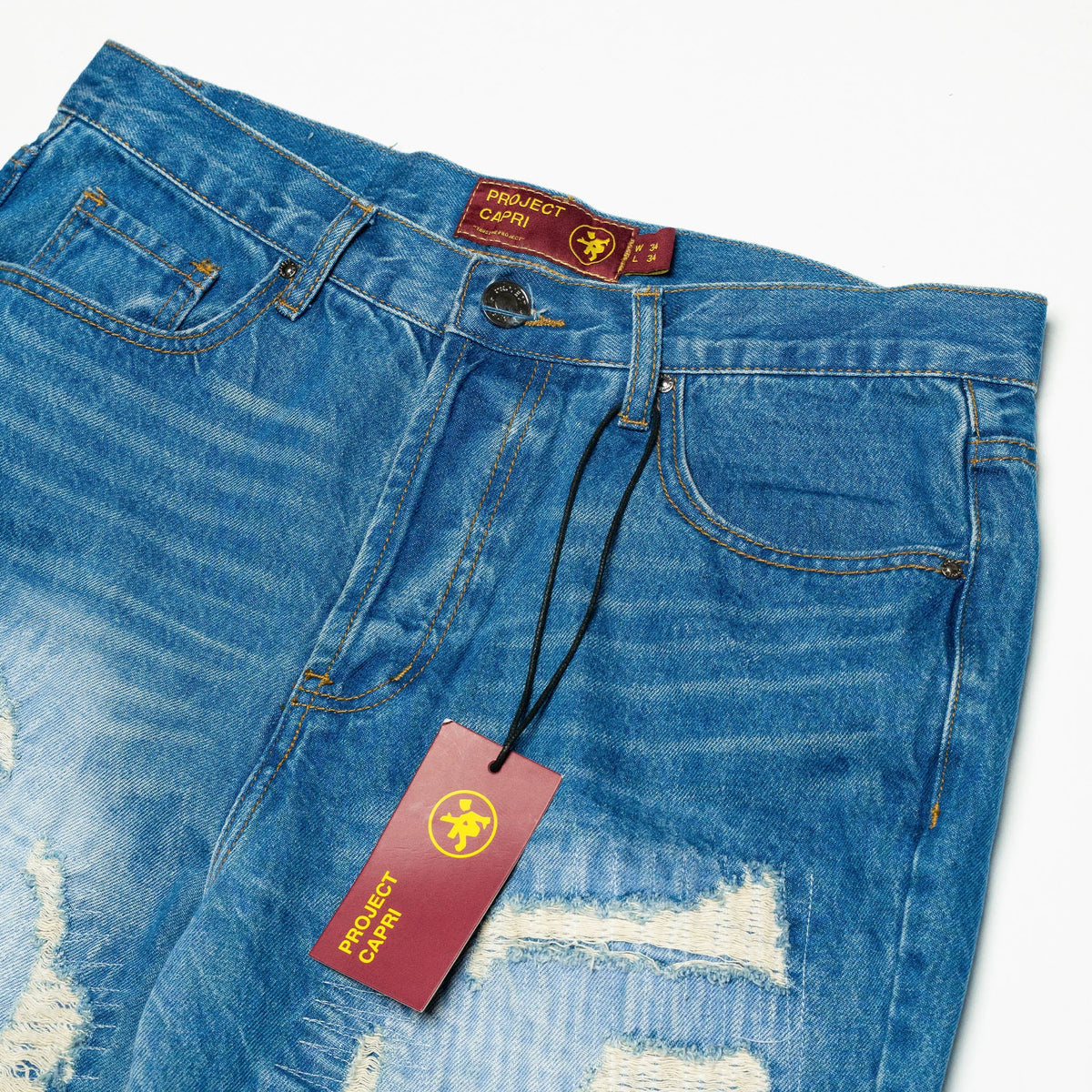 ProjectCapri DISTRESSED CAPRI JORTS - AVBL MRKT (9)