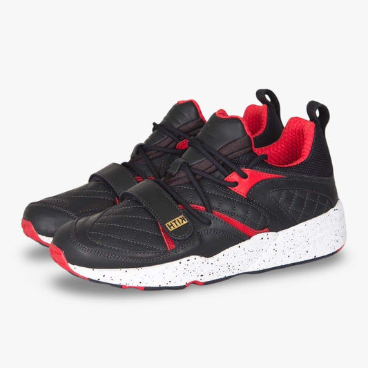 Puma x Kith x Ronnie Fieg x Highsnobiety Blaze Of Glory 'A Tale of Two Cities' (2015) [360322-01] Athletic Casual Fashion Running Sports Sneakers in Black / Red / White for Unisex Adult Mens - AVBL MRKT (1)