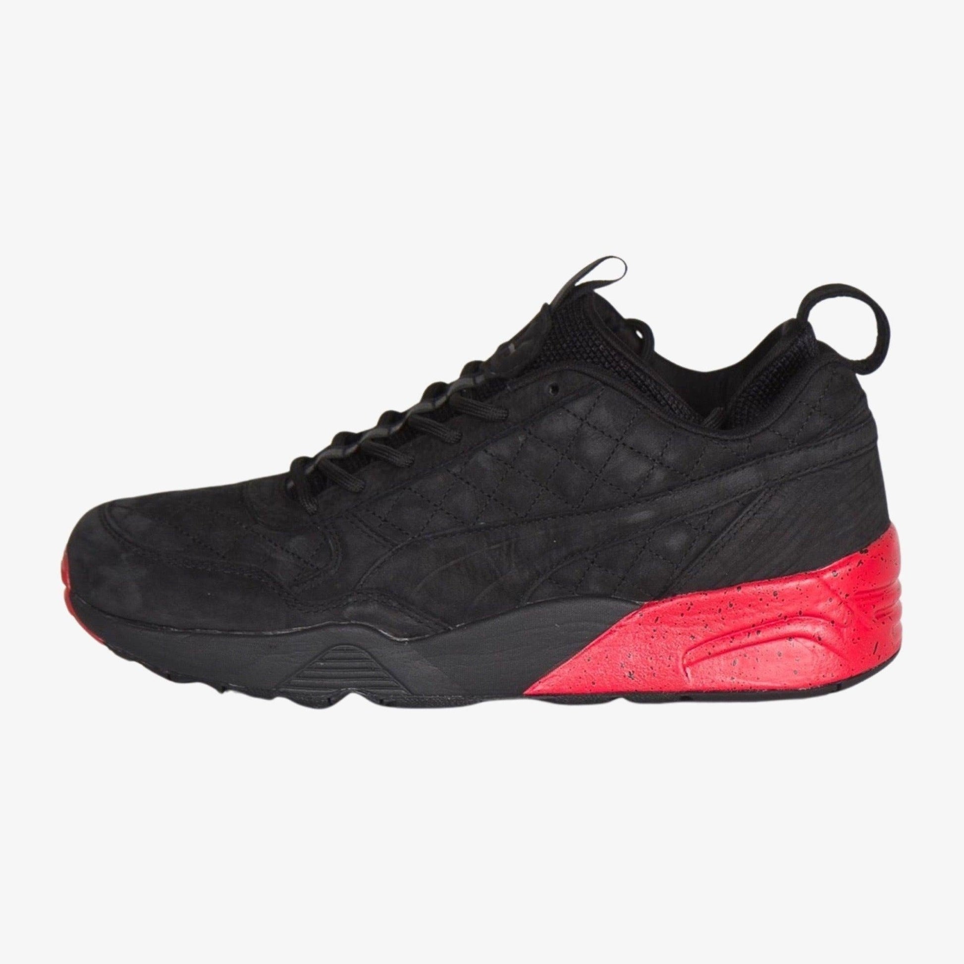 Puma x Kith x Ronnie Fieg x Highsnobiety R698 'A Tale of Two Cities' (2015) [360323-01] Athletic Casual Fashion Running Sports Sneakers in Black / Red for Unisex Adult Mens - AVBL MRKT (2)