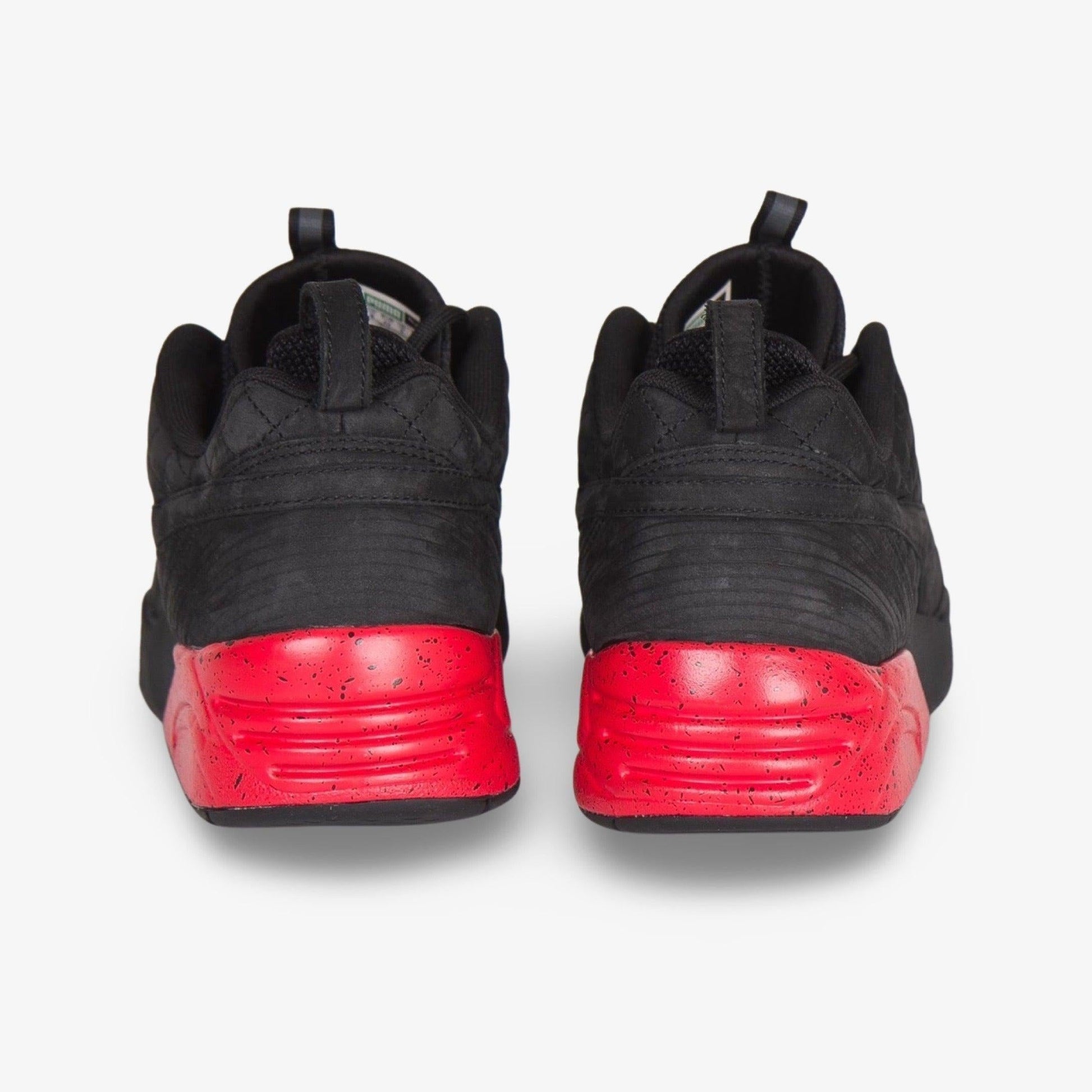 Puma x Kith x Ronnie Fieg x Highsnobiety R698 'A Tale of Two Cities' (2015) [360323-01] Athletic Casual Fashion Running Sports Sneakers in Black / Red for Unisex Adult Mens - AVBL MRKT (4)