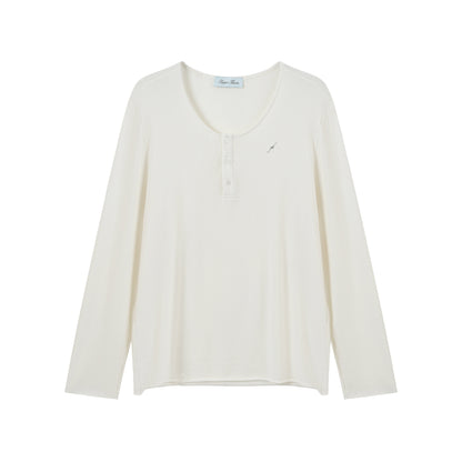 Puppet-Theater Delicate Wide Neck Henley - AVBL MRKT (1)