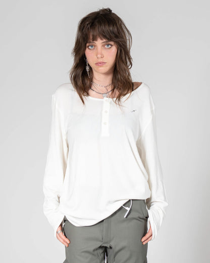 Puppet-Theater Delicate Wide Neck Henley - AVBL MRKT (4)