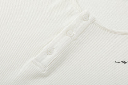 Puppet-Theater Delicate Wide Neck Henley - AVBL MRKT (9)