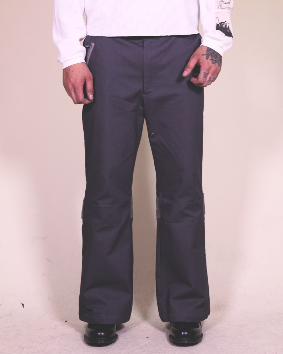 Puppet-Theater Flared Bondage Work Trouser - AVBL MRKT (7)