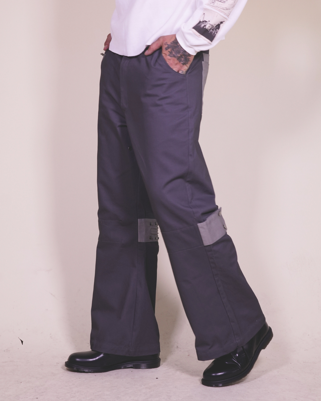 Puppet-Theater Flared Bondage Work Trouser - AVBL MRKT (8)