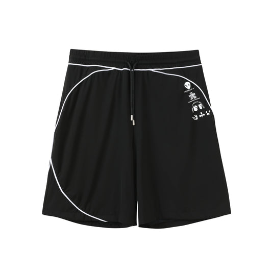 Puppet-Theater Piped Lux Club Shorts (Black) - AVBL MRKT (1)