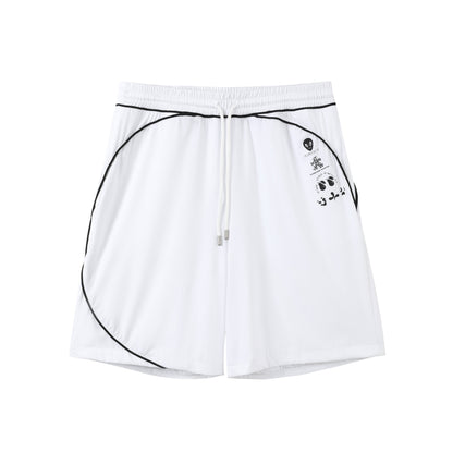 Puppet-Theater Piped Lux Club Shorts (White) - AVBL MRKT (1)