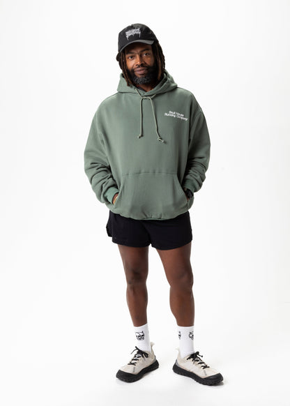 Skull House Running Company DIMENSIONS HOODIE, UNISEX - FOREST GREEN - AVBL MRKT (3)