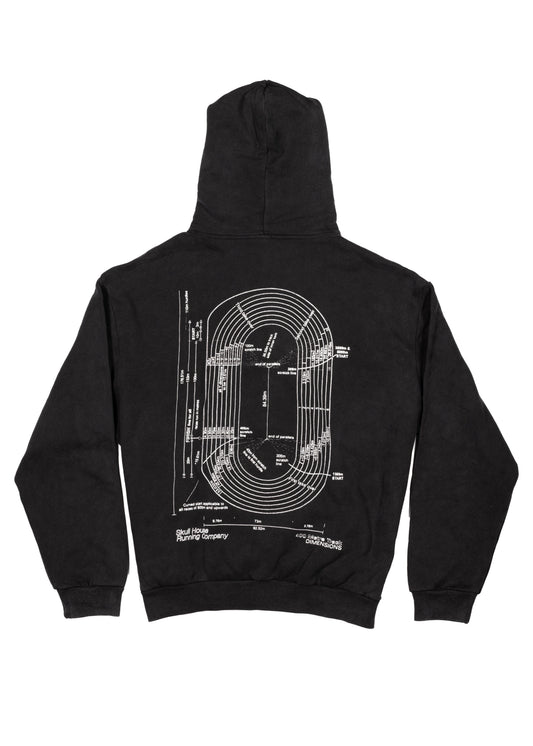 Skull House Running Company 'DIMENSIONS' HOODIE, UNISEX - WASHED BLACK - AVBL MRKT (1)