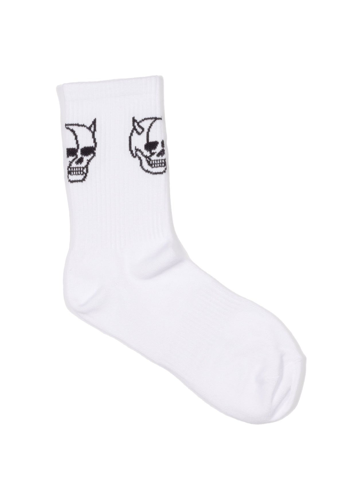 Skull House Running Company DOUBLE TROUBLE SOCKS - WHITE - AVBL MRKT (1)