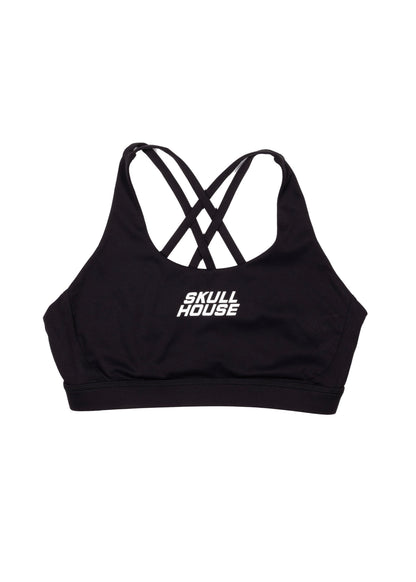Skull House Running Company ENDURANCE RUN BRA - BLACK - AVBL MRKT (1)