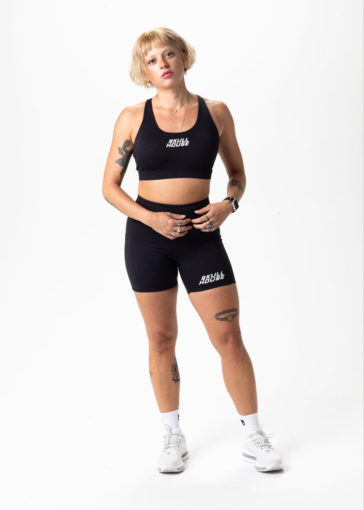 Skull House Running Company ENDURANCE RUN BRA - BLACK - AVBL MRKT (2)