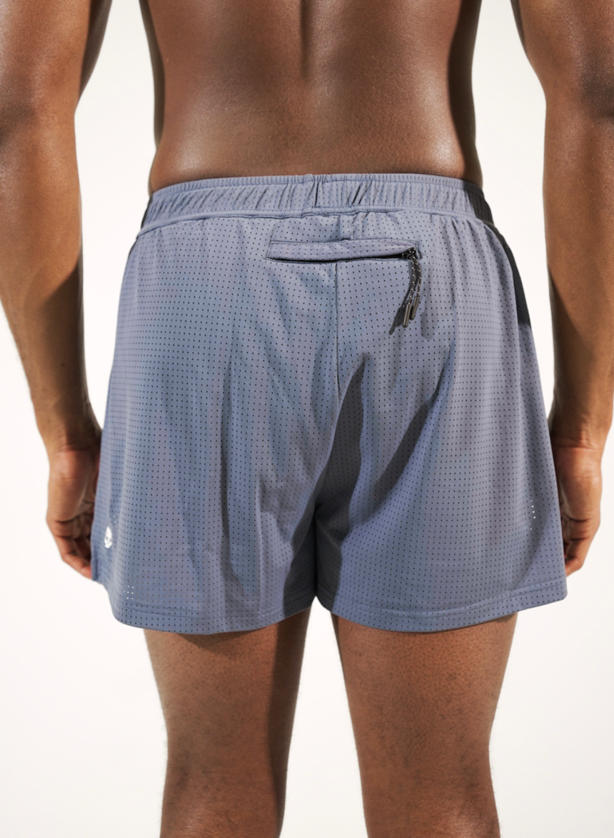 Skull House Running Company NORO 3" SPLIT SHORTS - STONE - AVBL MRKT (4)