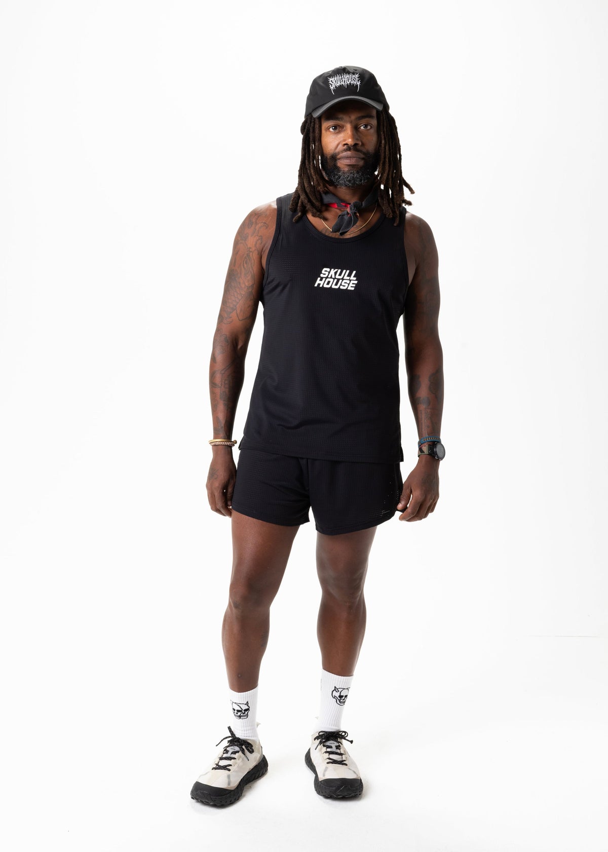 Skull House Running Company NORO PERFORMANCE SINGLET - BLACK - AVBL MRKT (2)