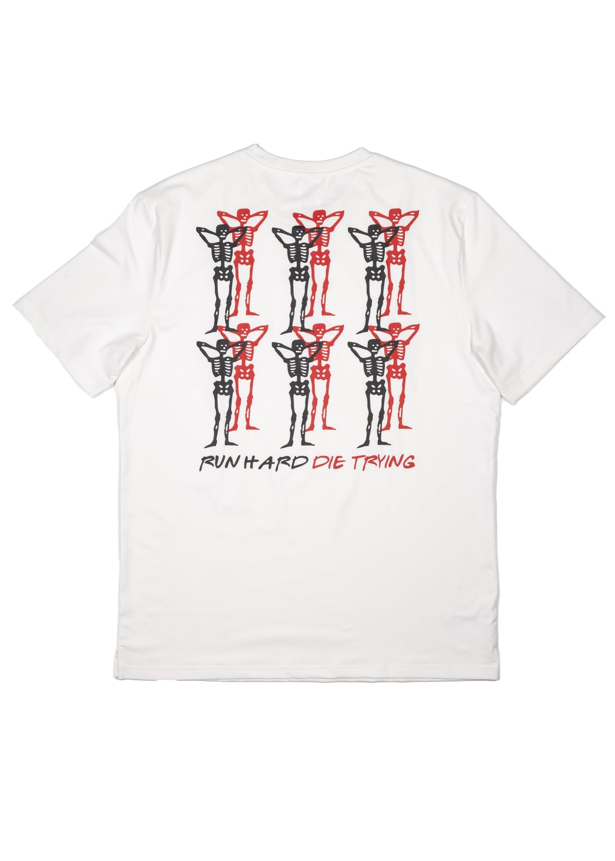 Skull House Running Company PACE PARTNERS RUN TEE, UNISEX - WHITE - AVBL MRKT (1)