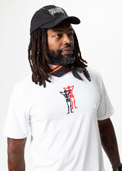 Skull House Running Company PACE PARTNERS RUN TEE, UNISEX - WHITE - AVBL MRKT (2)