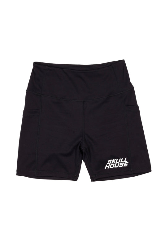 Skull House Running Company PHANTOM HIGH WAIST 5" COMPRESSION - BLACK - AVBL MRKT (1)