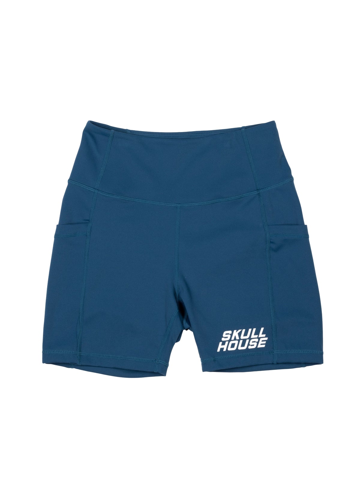 Skull House Running Company PHANTOM HIGH WAIST 5" COMPRESSION - NITRO BLUE - AVBL MRKT (1)